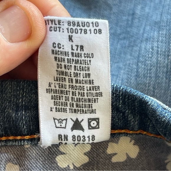 Vintage Y2K 90s Lucky 🍀 Brand Zoe Bermuda Size 10W 30 - Picture 9 of 12